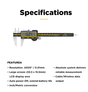 Calibre Asimeto à face en carbure de tungstène 0-12″ – Précision optimale sur surfaces abrasives – Excellent rapport qualité-prix - Product Image 4