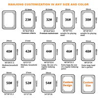 Fichas de Mahjong Acrílicas XL Mega Jumbo Americanas de 40 mm Extra Grandes de 7 Capas de Grosor |   Color Personalizado OEM al por Mayor