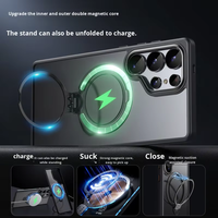 Nouvelle Coque Pliable de Luxe Tendance à Rotation 360° Antichoc Magnétique en TPU+PC Personnalisable