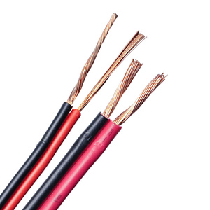 Ul2468 Flat Ribbon Cáp cách điện PVC 80C và 300V màu đen và màu đỏ Cáp loa - Product Image 4