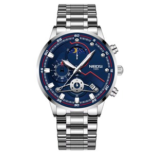 Reloj Cronógrafo de Cuarzo Dorado de Lujo Drioshipping 2503 para Hombre, Marca de Primera, Estilo Ejecutivo, Acero Inoxidable, Elegante, Aleación - Product Image 4