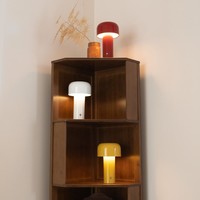 Lampe de chevet LED sans fil portable en forme de champignon, décorative, moderne et de haute qualité, avec batterie de secours