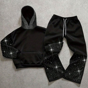 Best Design Winter Solid Casual Custom Logo Men Team Wear 100%Fleece Breathable Lightweight Eco-Friendly Quick Dry Two-Piece - Product Image 2