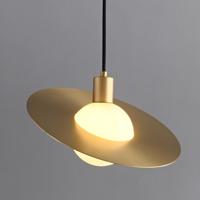 Lustre LED Suspendu Luxe en Laiton, Noyer, Verre et Acrylique, Globe Cannelé Effet Glace, Lampe Moderne pour Bar et Îlot de Cuisine