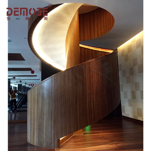 <span class=keywords><strong>Escalier</strong></span> en colimaçon pliable en bois moderne et personnalisable pour DMS-1023, capacité de 300 livres, garantie de 2 ans pour l'usine - Product Image 4