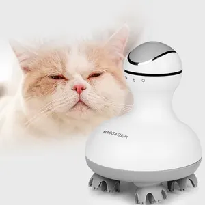 Cat amore massaggiatore 2021 personalizza intelligente silicone profondo impastare massaggio alla testa per animali da compagnia