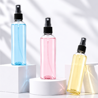 Flacon pulvérisateur à fine brume en PET, transparent, rond, en plastique, pour cosmétiques, toner, soins capillaires, emballage personnalisé, directement de l'usine