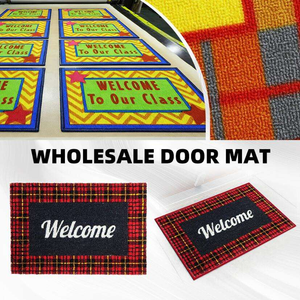 Tapis de bienvenue personnalisé en gros pour l'entrée de la maison, paillasson intérieur douillet pour la <span class=keywords><strong>porte</strong></span> d'entrée et la transition vers le salon - Product Image 1