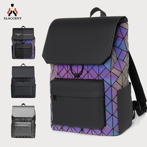 Sac à dos réfléchissant haut de gamme pour homme, style décontracté et tendance, en polyester imperméable pour voyage et ordinateur portable - Product Image 4