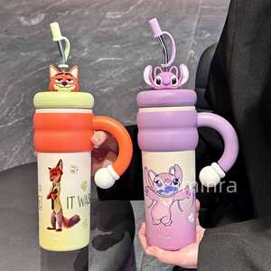 ดิสนีย์ ซูโทเปีย นิค ไวลด์ขวดน้ำเก็บความเย็น 500 มล. พร้อมหลอดและหูจับสำหรับเด็กและผู้หญิง - Product Image 5