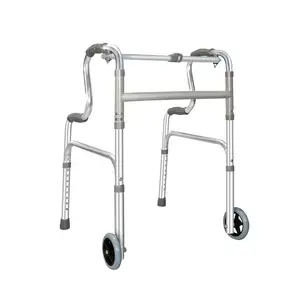 高齢者リハビリテーション歩行補助具ローラー付きアルミニウム合金歩行補助具