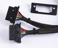 OBDII 1 pria 2 wanita 300mm bawah dasbor Y kabel 20awg tebal aluminium PVC terisolasi jaket tembaga Busway kawat Harness
