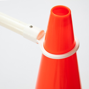 Acer TCB-1 Poteau de connexion pour cône de signalisation, télescopique, pliable, pour signalisation d'avertissement, 0,45 kg, Rouge Blanc - Product Image 3