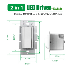 Livraison rapide OTM-BD60-24-N pilote DC24V 2.5A répertorié UL + commutateur 2 en 1 pilote LED Non-Dimmable 60W à tension constante - Product Image 5