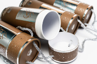 Tubes d'emballage en papier ronds personnalisés de luxe avec ruban de soie pour bougie vin parfum artisanat stockage ou affichage
