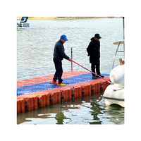 Plateforme de pêche en plastique HDPE quai flottant modulaire pour bateau Jetski bateau à moteur Aquaculture ponton pont Cubes
