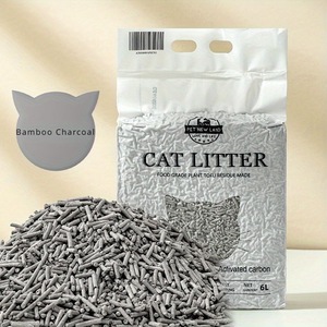 Litière pour chat tofu 6L de qualité supérieure agglutinante rapide et durable Contrôle des odeurs à faible teneur en poussière OEM biodégradable naturel à base de plantes - Product Image 5