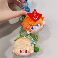Gantungan Kunci Boneka Kain Plush Kepala Bakso Karakter Anime 5 cm 10 cm Custom, Mainan Boneka Buatan Tangan, Figur Katun Custom, Warna Custom