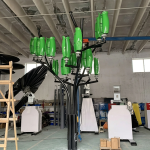 Générateur d'énergie verte silencieux RY-WT Wind Tree 12V 50/60Hz à énergie éolienne, design moderne, pour la décoration de jardins et paysages urbains, énergie écologique - Product Image 1