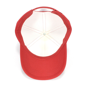 Custom Red High Quality <strong>Hats</strong> With White Embroidery Logo Unisex Adults Sports Adjustable Buckle Fitted Cap - Product Image 3