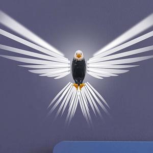 Assemblea semplice uccello aquila lampada da parete di colore caldo luce notturna Touch controllo USB potenza proiettante animale per soggiorno - Product Image 3