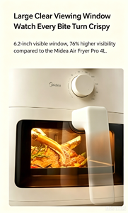 Mijia N1 Airfryer, 5L Pencereli Kapı ve Dokunmatik Ekran Kontrolleri, Fırınlama, Isıtma, Kızartma, Görsel Fransız Kapılı Çok Fonksiyonlu Air Fryer Fırın - Product Image 4