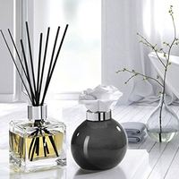 Diffuseur à roseaux Ensemble de 3 fabricants de bâtonnets Bouteille de 120ml d'huile essentielle sans fil Bouteilles vides colorées Cône de pin de 100 ml