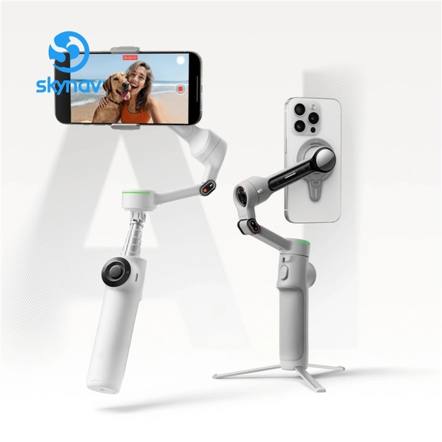 Insta360 Flow 2 Pro AI-Powered Smartphone Auto Tracking Phone Gimbal, 3-Axis Stabilization for Android Iphone