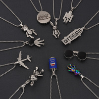 Collier coréen tendance pour enfants, chaîne de pull unisexe pour la danse urbaine, petit cadeau en gros