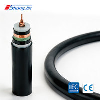 Câble d'alimentation moyenne tension Shangjin YJV62-6/6-6/10(12)kv 1*95 mm, gaine PVC, cuivre XLPE, pour enterrage industriel souterrain