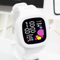 Montre à affichage LED de forme carrée avec bracelet intégré, vente directe d'usine 2025, pour femmes, montre de sport d'extérieur