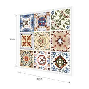 Modern Moroccan Style Self-Adhesive <strong>Wall</strong> Decals Waterproof <strong>Vinyl</strong> Peel and Stick for Home and Kitchen <strong>Wall</strong> Decor - Product Image 1