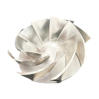 Impeller de compresseur turbo usiné CNC sur mesure à 5 axes, composant de turbocompresseur aérospatial en titane et aluminium, OEM pour l'exportation mondiale
