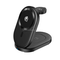 Support de charge rapide magnétique 3-en-1 25W pour bureau, chargeur sans fil pour téléphones iPhone, montres et écouteurs (modèle 2026)