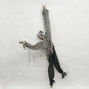 Halloween ma ám nhà trang trí giá rẻ bán buôn cửa sổ sân trang trí nội thất đáng sợ treo bộ xương đầu sọ - Product Image 6