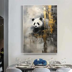 Peinture à l'huile originale peinte à la main, décor réaliste, peintures d'animaux sur toile, art mural texturé 3D, grande œuvre d'art, décoration intérieure - Product Image 2