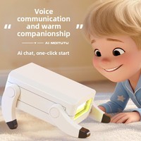 Robot chien intelligent IA Motu 30, alimenté par batterie, commande vocale, jeu éducatif interactif, jouet pour enfants, cadeau en plastique
