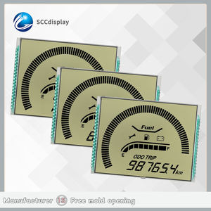 Исключительная партия монохромных <span class=keywords><strong>7</strong></span>-сегментных ЖК-модулей HTN пользовательский дисплей для мотоциклов положительный антиблик производства SJXDGW028 - Product Image 2