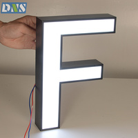 Enseigne lumineuse LED 3D personnalisée Denison pour devanture de magasin, garantie 2 ans, étanche IP65, lettres lumineuses murales pour entreprises