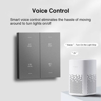 Édition transfrontalière pour panneau de commande intelligent ZigBee 2.4GHz Wi-Fi, contrôle vocal, automatisation domestique par scénarios