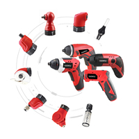 Jeu de tournevis électrique rechargeable à batterie lithium-ion sans fil 2,0 Ah avec embouts lumière LED Tournevis sans fil