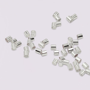Gold Plated Positioning Tube Beads Straight Spacer DIY Jewelry Accessories 18K 14K Real Gold Copper Plating Yiwu Origin - Product Image 2