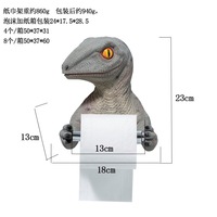Porte-mouchoirs T-Rex personnalisé en gros porte-papier toilette simulation dinosaure Dragon porte-serviettes en papier pour décoration de salle de bain pour enfants
