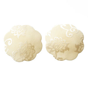 कारखाने प्रत्यक्ष बिक्री प्लम फूल के आकार के फीके आकार के फीके पैच सेक्सी निप्पल कवर गोंद इंजेक्शन के साथ - Product Image 1