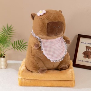 Personalizada Linda Capybara muñeco de peluche de Capibara conejillo de indias con mochila cumpleaños Cate Capybara juguetes de peluche - Product Image 5