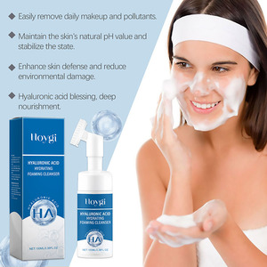 100ml Bubble Hyaluronic Acid Face Wash Mousse Vegan <span class=keywords><strong>Nettoyant</strong></span> pour le <span class=keywords><strong>visage</strong></span> pour les peaux grasses sèches <span class=keywords><strong>et</strong></span> sensibles Nettoyage en profondeur Hydratant - Product Image 5