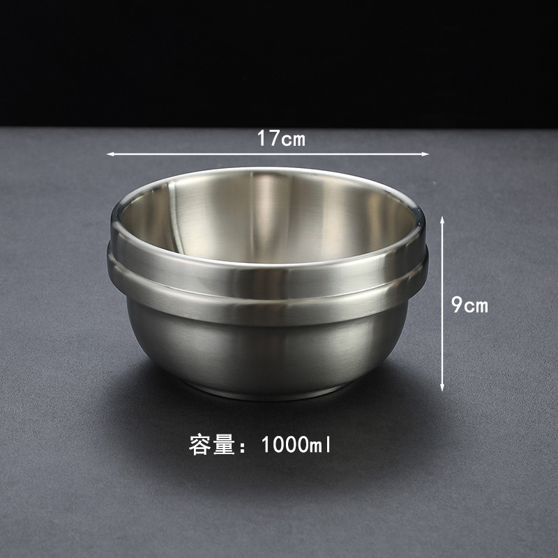 Silver miso soup bowl