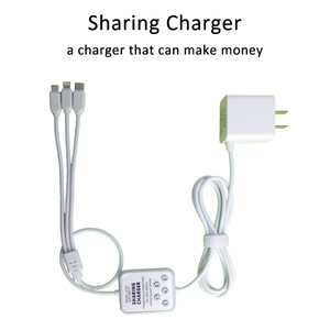 Nueva idea Autoservicio Teléfono móvil 3 en 1 Alquiler de cable de carga Compartir carga con máquina de código de boleto - Product Image 3