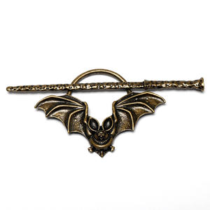 ビンテージヘアピンヘアクリップブロンズフォークバタフライバット猫レトロバレッタアクセサリージュエリーチョップスティックヘアピン女性用 - Product Image 6