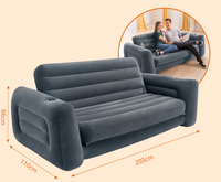 Canapé-lit gonflable portable imperméable à prix réduit, vente chaude, approvisionnement direct d'usine, matériau PVC pour une utilisation en extérieur, voyage
